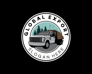 Export - Forest Log Truck logo design