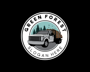 Forest Log Truck logo design