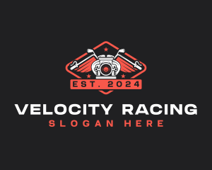 Motorcycle Racing Wings logo design