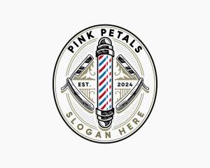 Barber Razor Hairstylist Logo