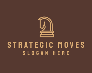 Knight Chess Strategy  logo design