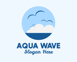 Ocean Seagulls View logo design