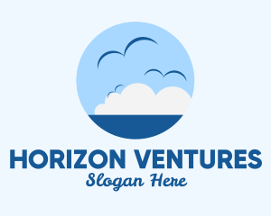 Horizon - Ocean Seagulls View logo design