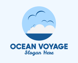 Ocean Seagulls View logo design