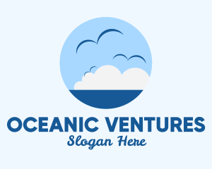 Ocean Seagulls View logo design