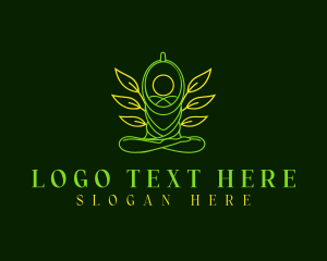 Relaxation - Yoga Leaf Wellness logo design