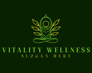 Yoga Leaf Wellness logo design