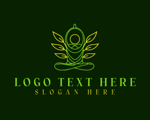 Yoga Leaf Wellness Logo