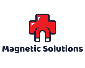 Magnetic - Red Cross Medical Medicine Magnet logo design