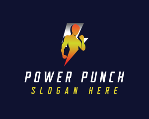 Punch - Human Thunder Lightning logo design