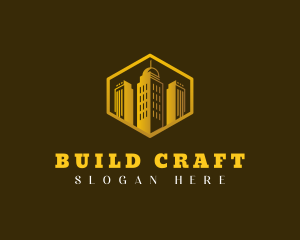 Construction Skyscraper Building logo design