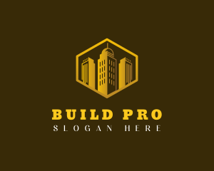 Construction Skyscraper Building logo design