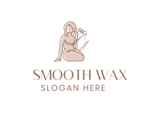 Floral Nude Woman Spa logo design