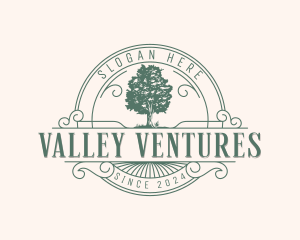 Eco Valley Oak Tree logo design