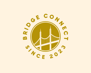 Bridge - Construction Bridge Structure logo design