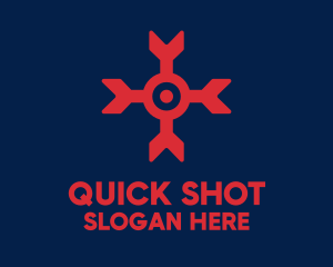 Shoot - Bulls Eye Arrow logo design