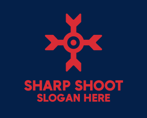 Shoot - Bulls Eye Arrow logo design