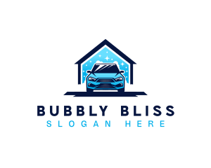 Bubble Clean Car logo design