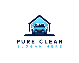 Bubble Clean Car logo design