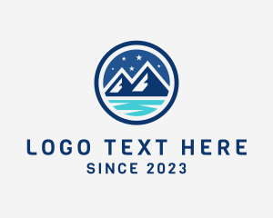 Himalayas - Night Mountain Adventure logo design