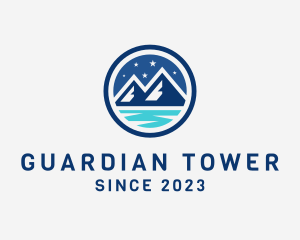 Night Mountain Adventure logo design