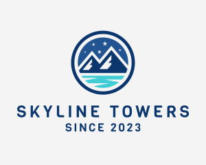 Night Mountain Adventure logo design