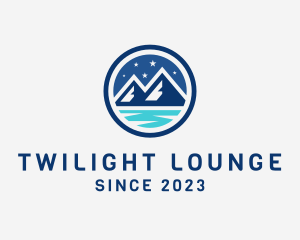 Evening - Night Mountain Adventure logo design