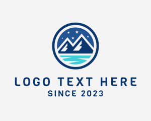 Mountaineer - Night Mountain Adventure logo design