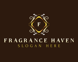 Luxury Floral Cosmetics logo design