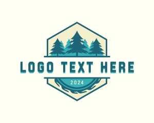  Lumber Saw Tree Logo