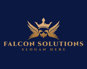 Royal Falcon Crown logo design