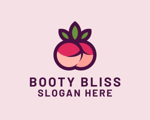 Butt - Cherry Butt Fruit logo design