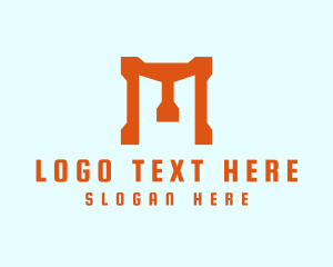 Lettermark - Generic Mechanical Letter M logo design