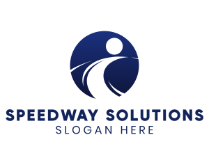 Road - Blue Road Highway logo design