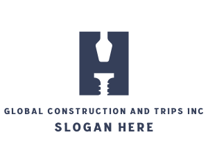 Drill - Construction Tools Screwdriver logo design