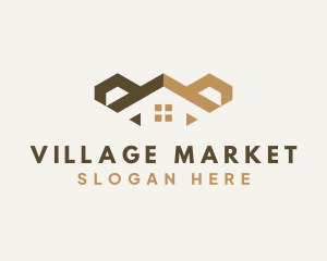 Village - Home Village Roofing logo design
