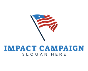 Campaign - America Country Flag logo design