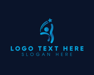 Community - Star Human Wish logo design
