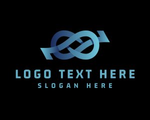Venture Capital - Logistics Business Loop logo design