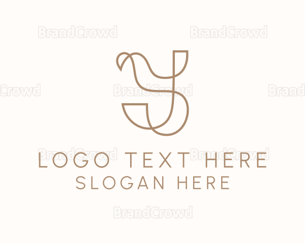 Stylish Scribble Design Logo