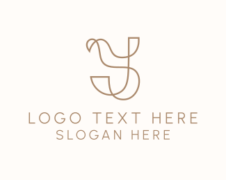 Stylish Scribble Design logo design