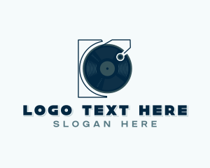 Vinyl - Musical Vinyl Disc logo design