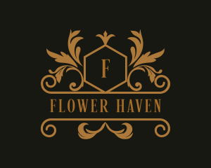 Stylish Flower Salon logo design