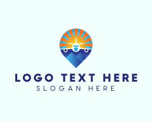 Logistics - Airplane Travel Getaway logo design