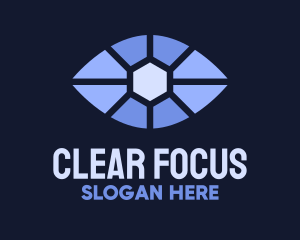Blue Eye Focus  logo design