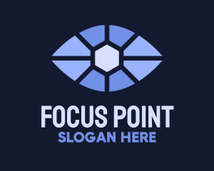 Blue Eye Focus  logo design