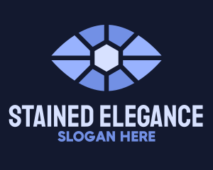 Stained - Blue Eye Focus logo design