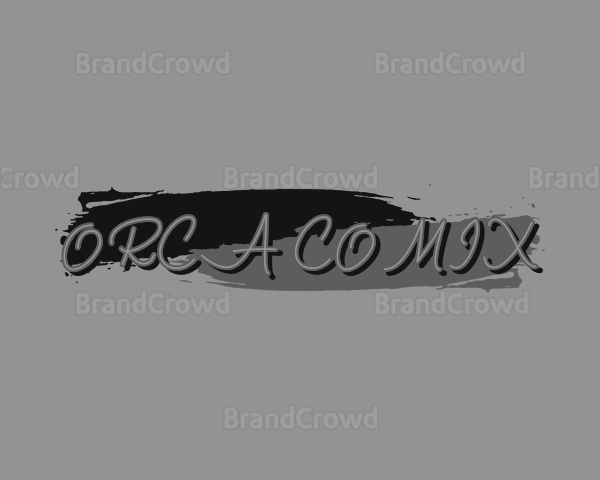 Paint Brush Graffiti Logo