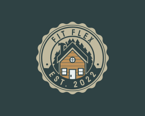 Apartment - Cabin House Forest logo design