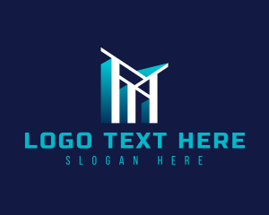 Land - Property Building Realtor logo design